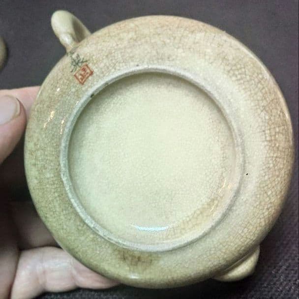 薩摩焼　玉山　古薩摩　急須　煎茶碗　茶器　茶器セット　骨董　アンティーク　ウ10