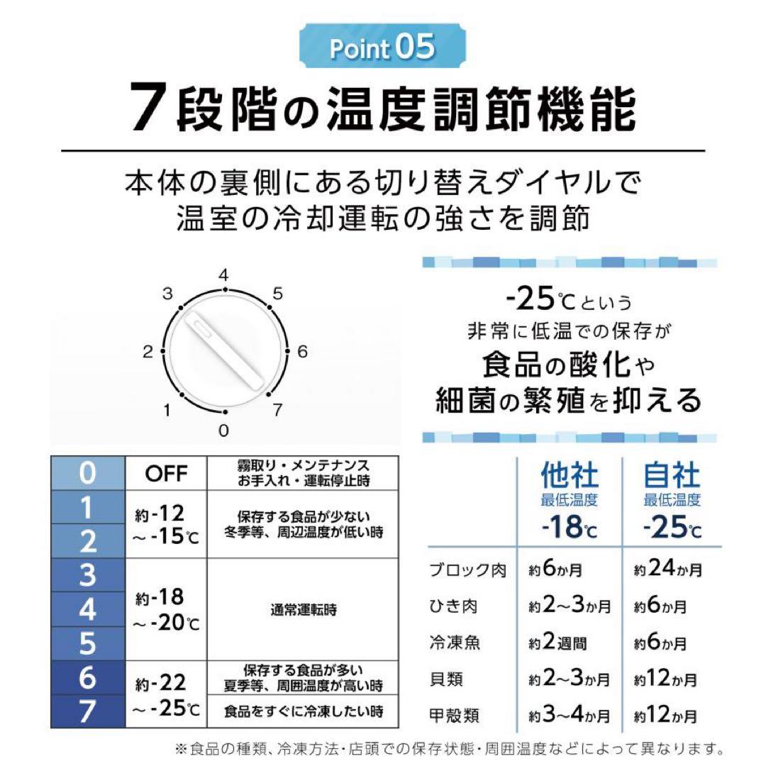冷凍庫 小型 家庭用 スリム小型省エネ 前開き 60L 高さ80cm 幅40cm