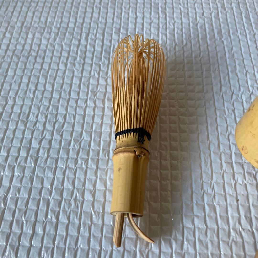 茶道具まとめ売り 蓋置き 棗 巾着入茶入れ 茶筅 茶筅筒 柄杓 茶碗 袱紗