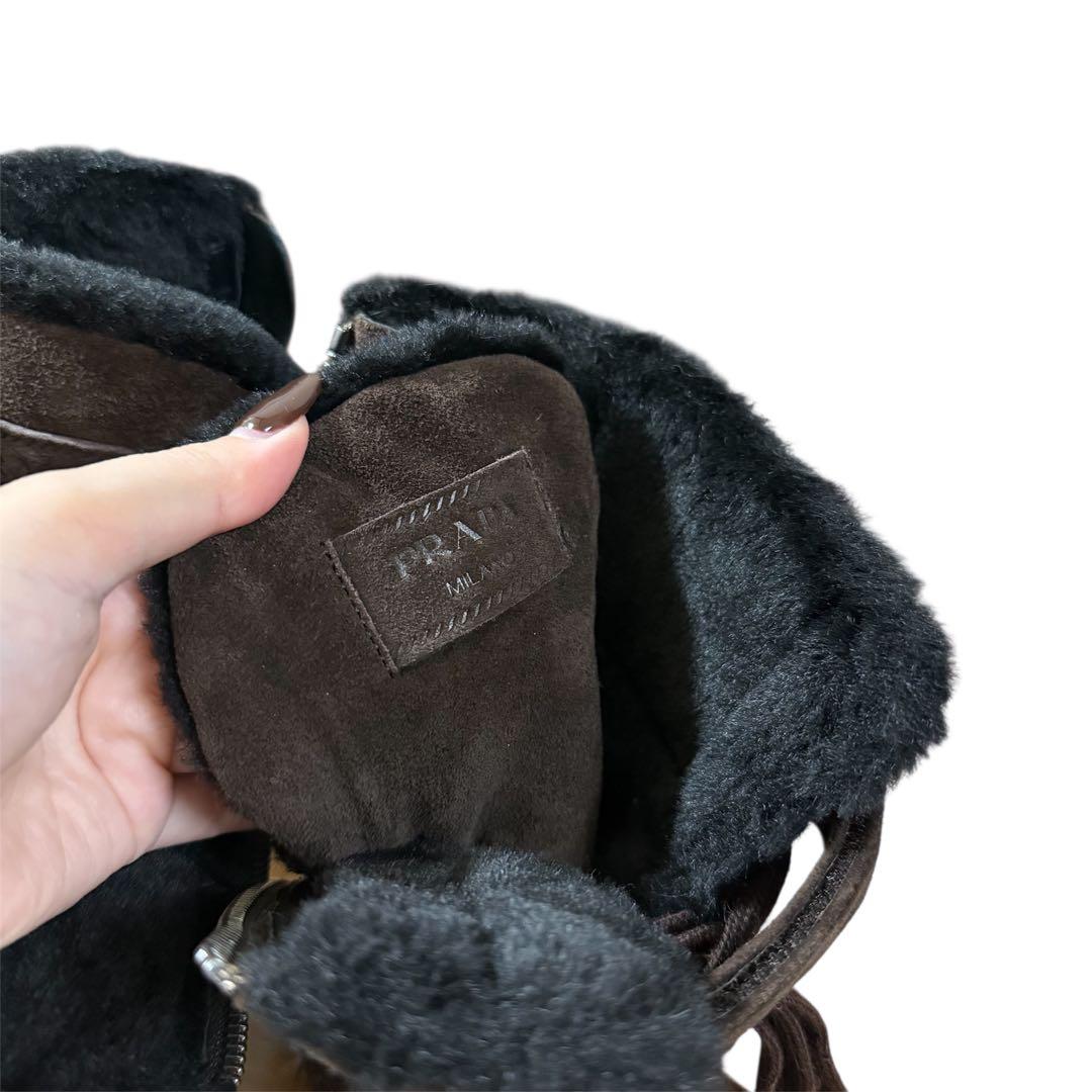 PRADA プラダ ハイブランド ブランド ブーツ 靴 スニーカー スエード