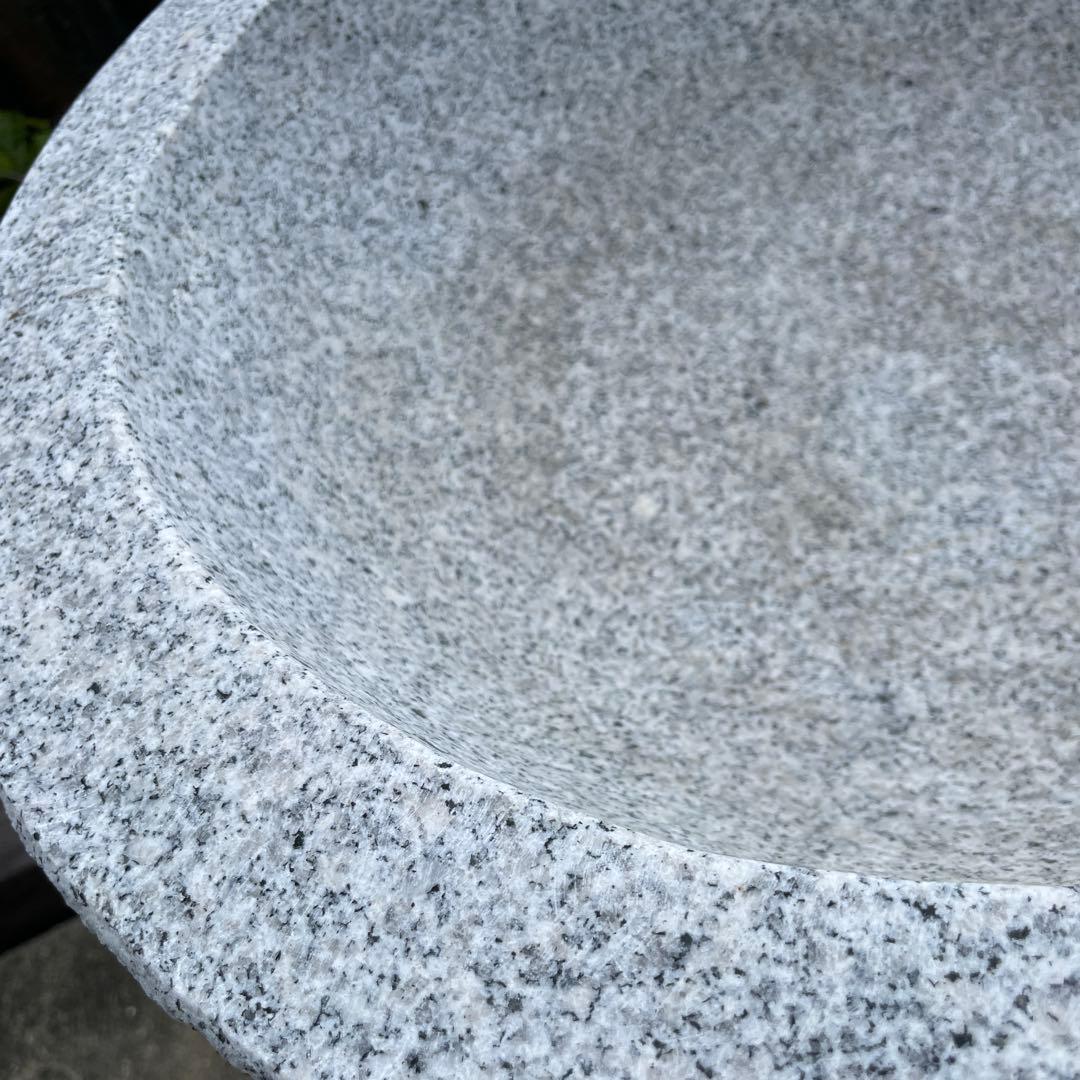 冬の餅つき 御影石 杵と臼 餅つき 石臼 鉢形 餅臼 本格派タイプ