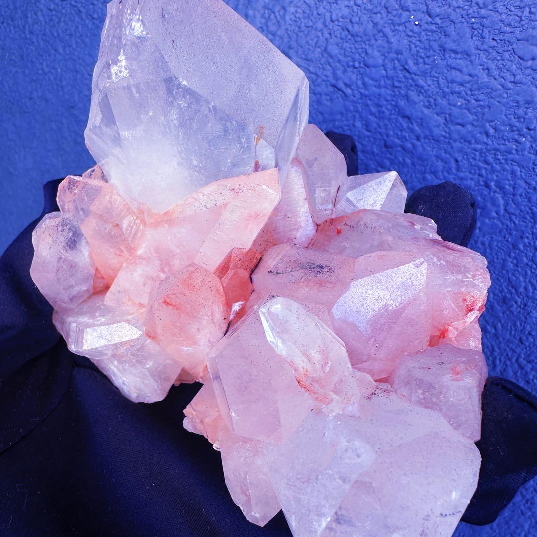 希少❗️超綺麗♡キラキラ☆超強いパワー ピンク ヒマラヤクラスター天然石A1432