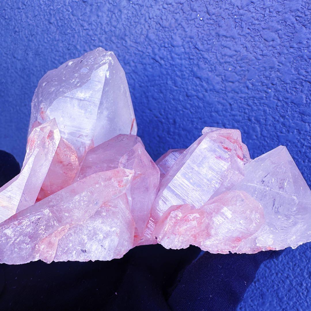 希少❗️超綺麗♡キラキラ☆超強いパワー ピンク ヒマラヤクラスター天然石A1432