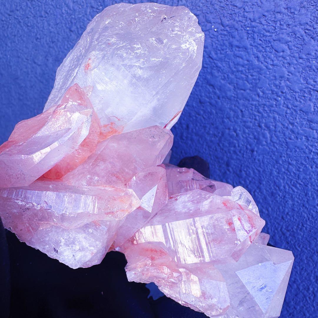 希少❗️超綺麗♡キラキラ☆超強いパワー ピンク ヒマラヤクラスター天然石A1432