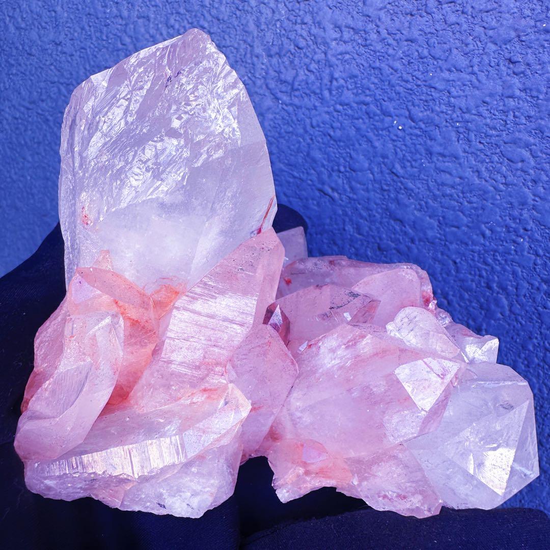 希少❗️超綺麗♡キラキラ☆超強いパワー ピンク ヒマラヤクラスター天然石A1432