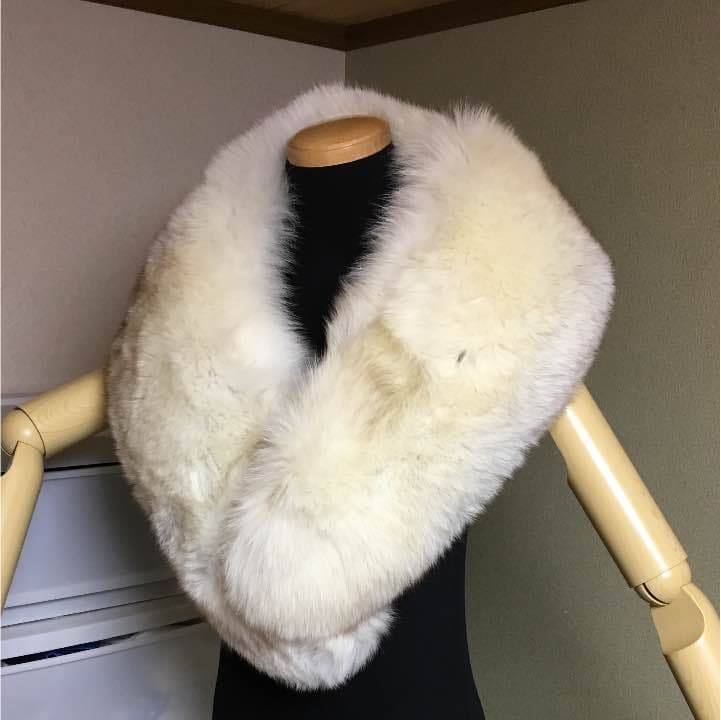 フォックス　ジャンボ　ファー　襟巻き　成人式　パーティー