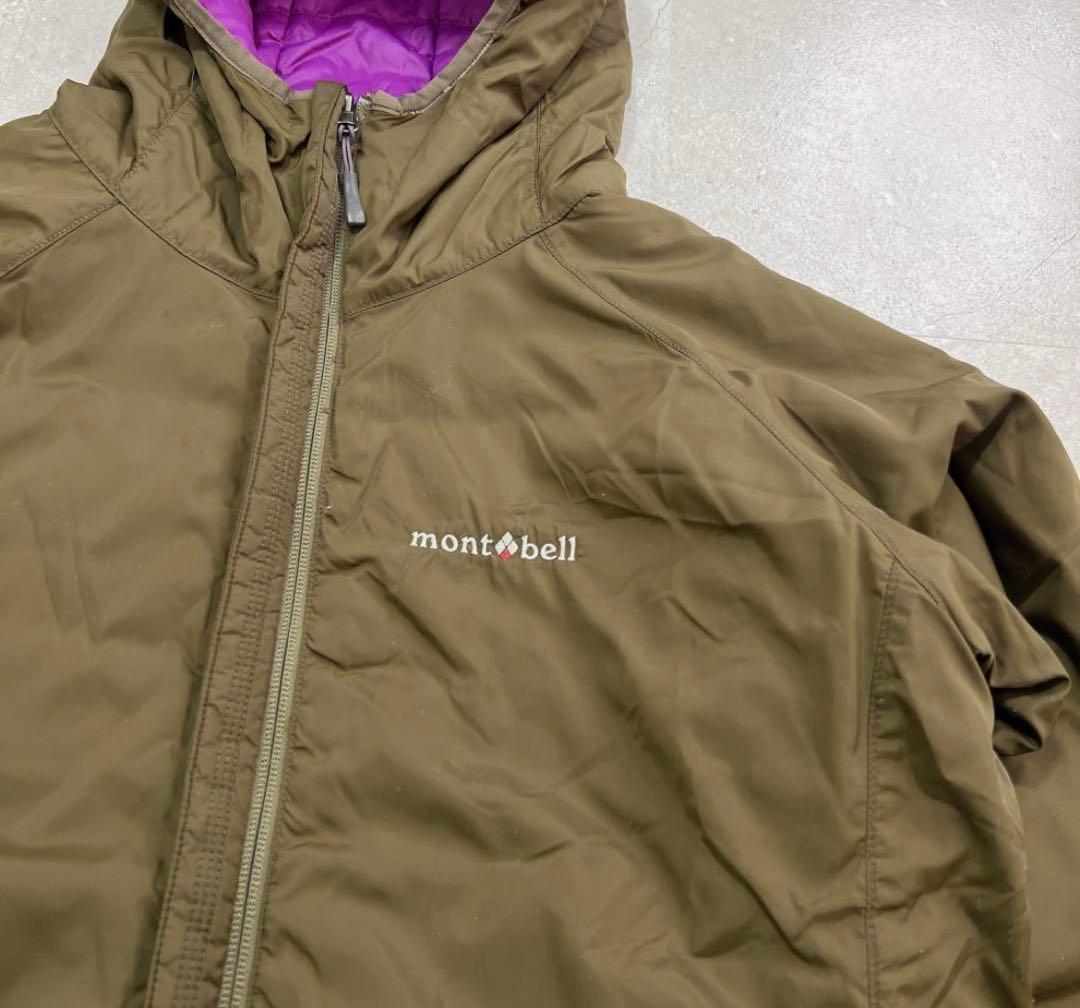 ジャケット・アウター mont-bell down parka purple brown M