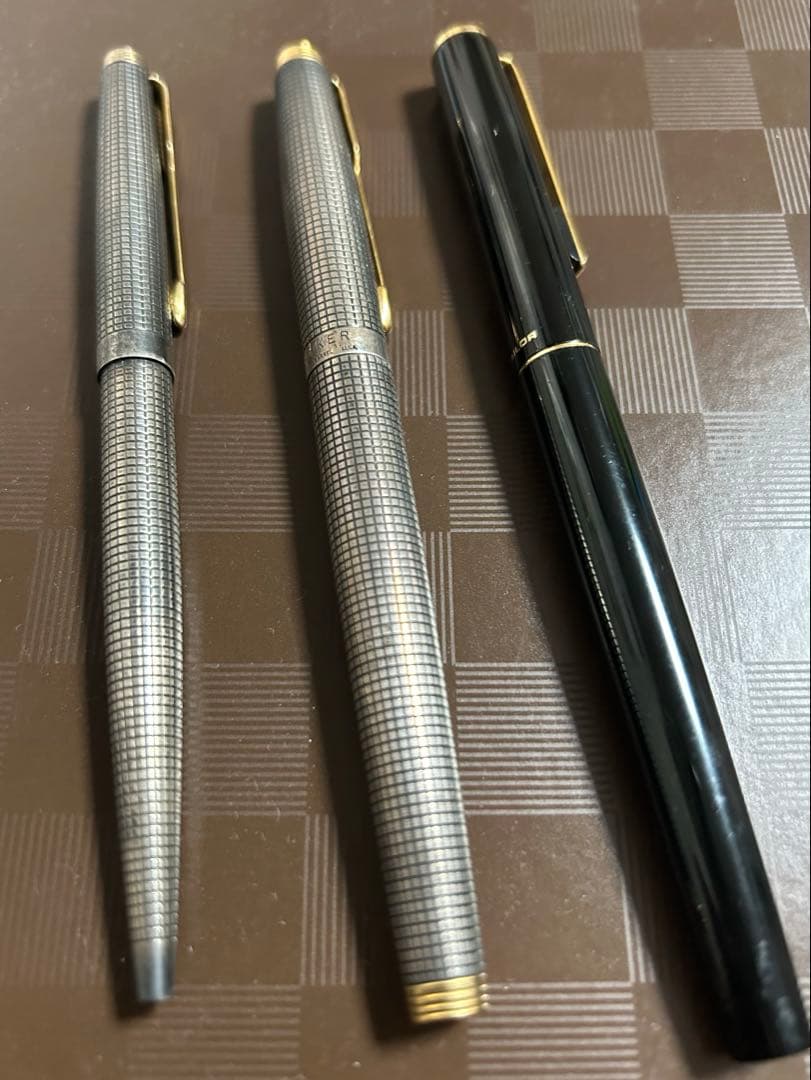 ヴィンテージ パーカー 75 シセレ 万年筆 スターリング 14k ３本セット