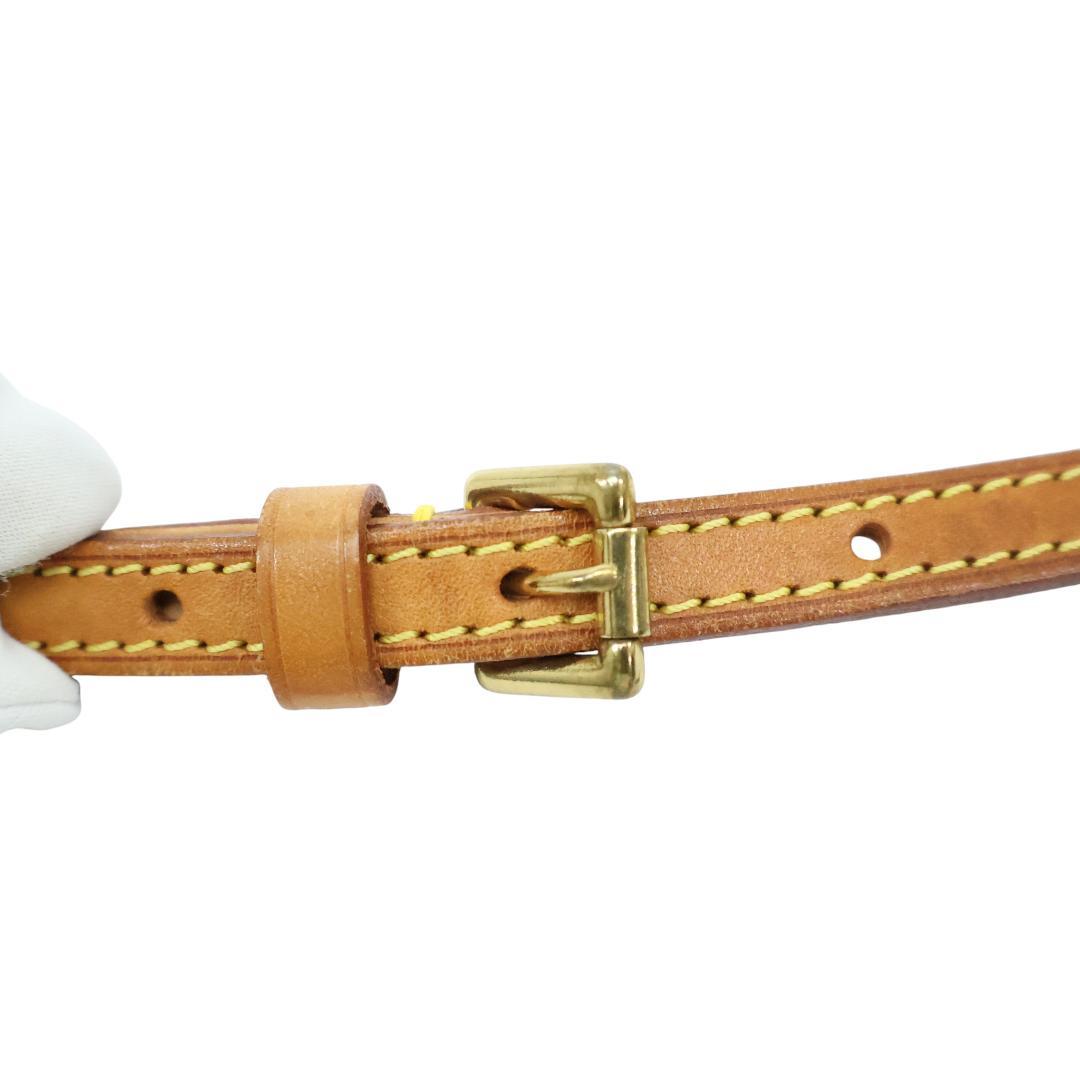 調節可 ルイヴィトン ショルダーストラップ ヌメ革 ゴールド金具 ストラップ