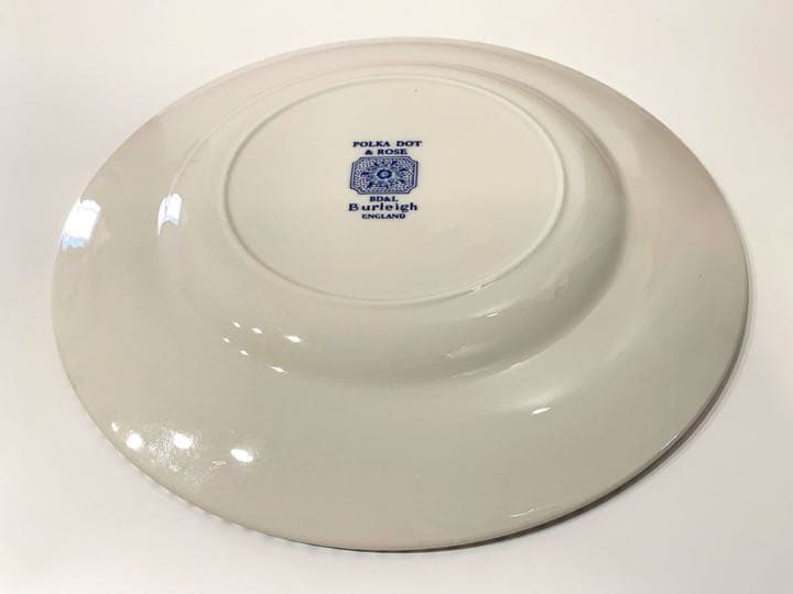 BURLEIGH バーレイ ポルカドット ブルー プレート 希少 レア