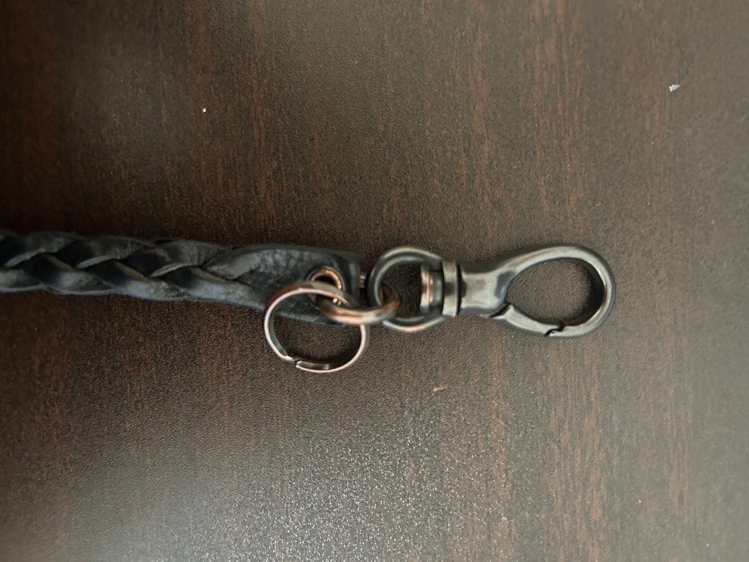 小物 CALEE LEATHER LONG KEY RING