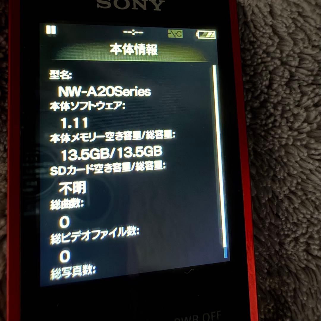 ソニーウォークマン NW−A25