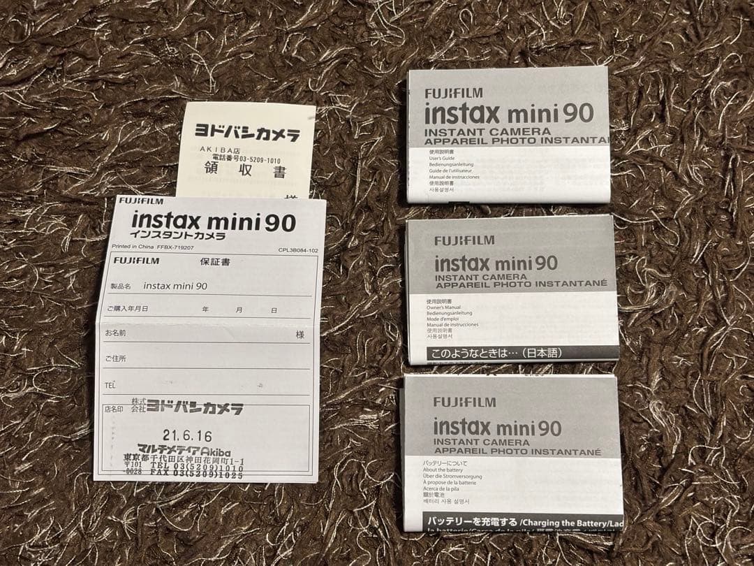【美品】チェキ INSTAX mini90 ネオクラシック FUJIFILM