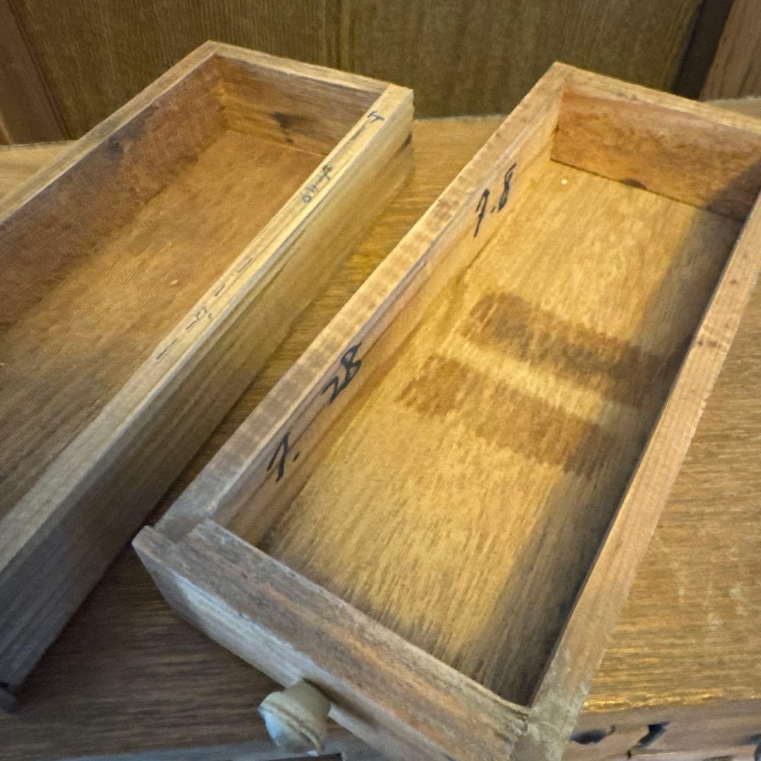 ヴィンテージ 木製 薬箪笥 小物入れ