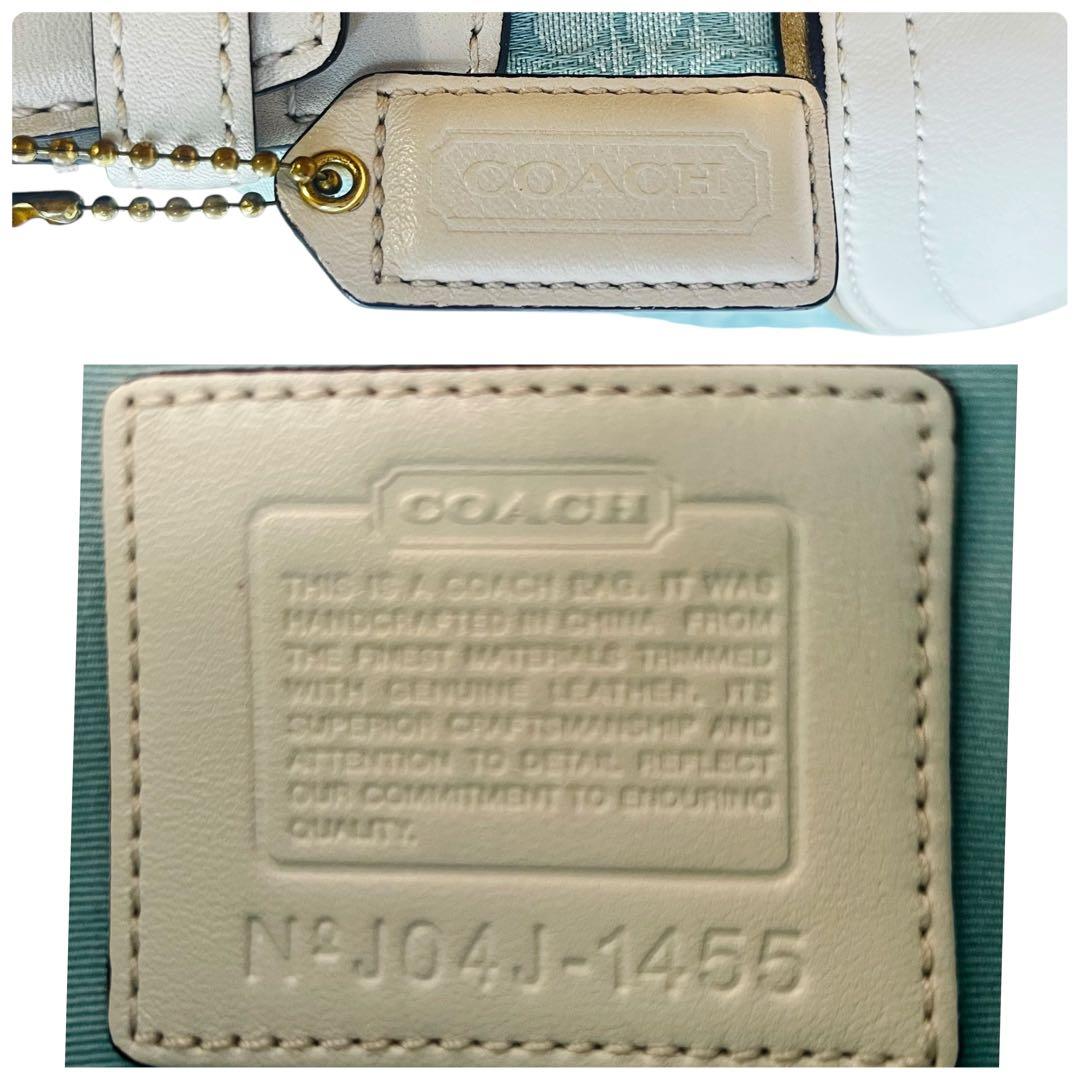 超美品 希少カラー COACH コーチ シグネチャー ワンショルダーバッグ