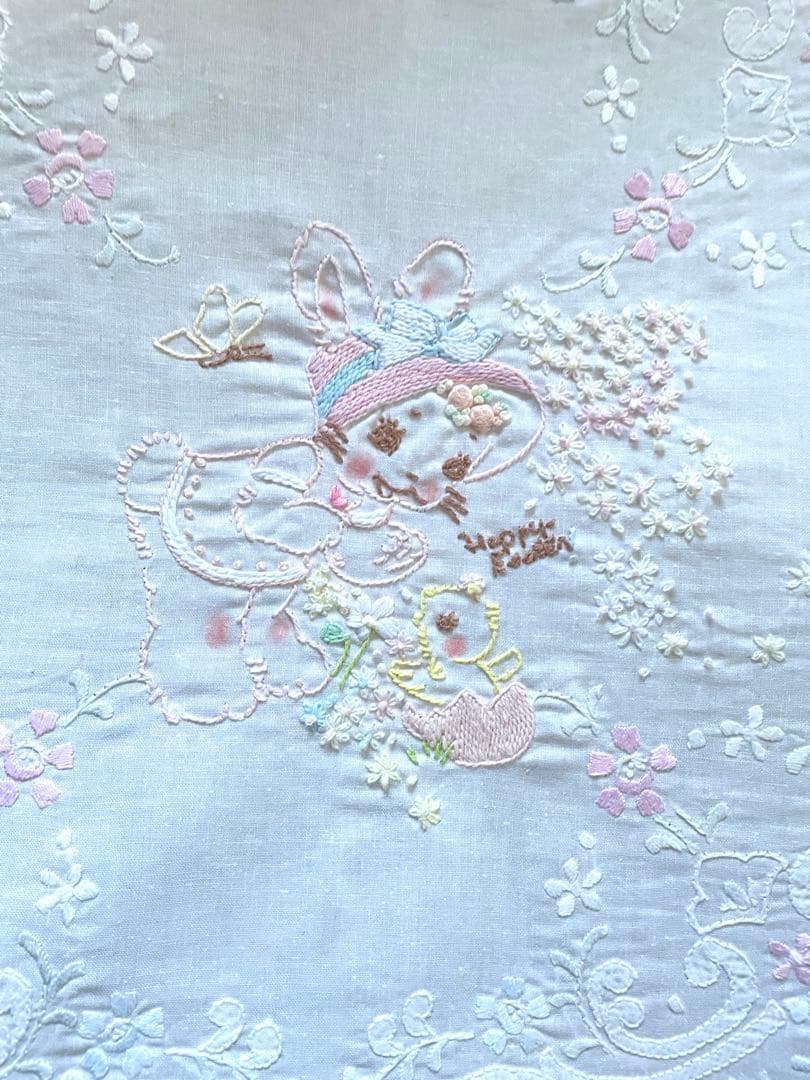 ♡C13(*^-^)♡さま確認用です。 大判クロス＆手刺繍お花2束×2·͜· ♡