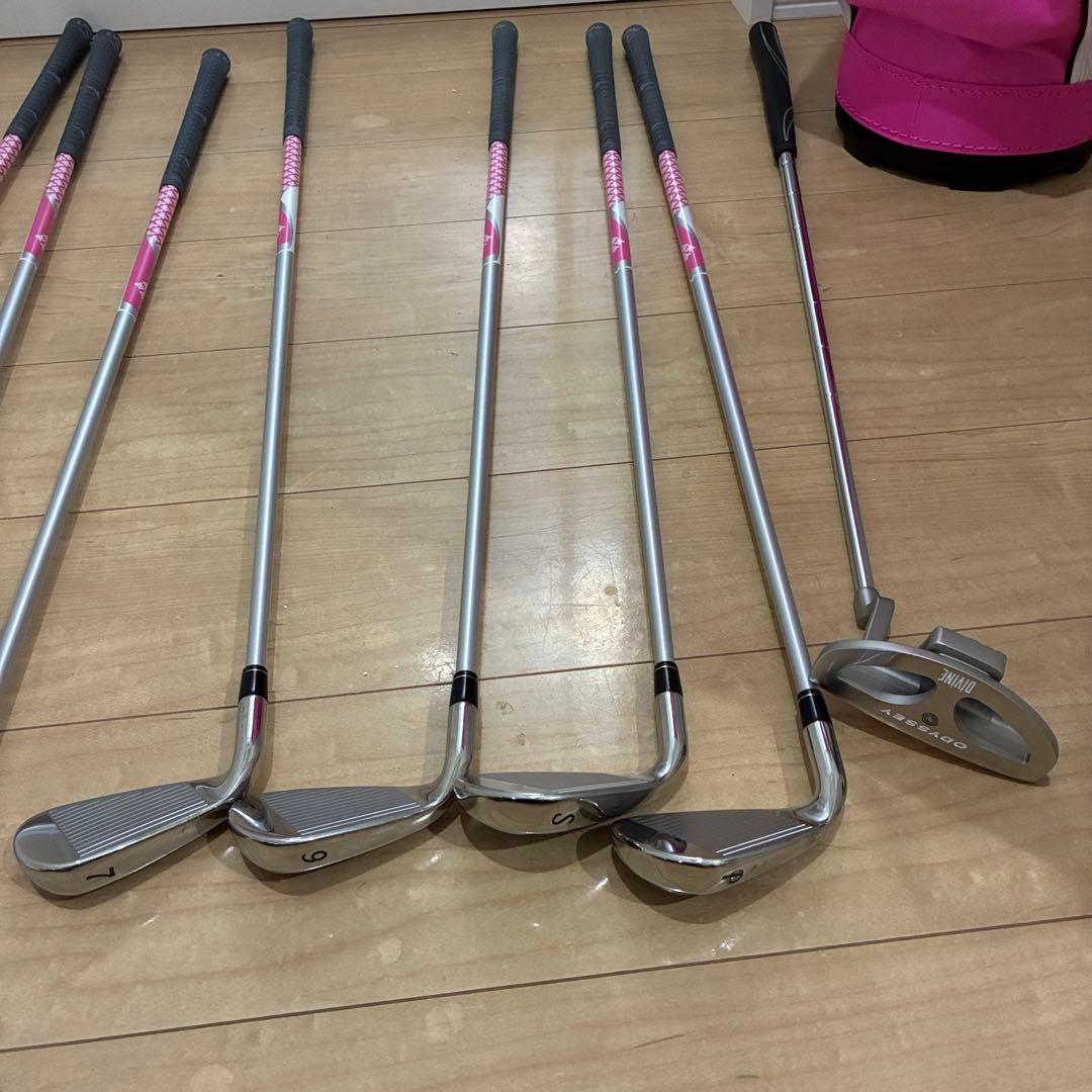 美品！Callaway Solaire(ソレイル)クラブ／バッグセット(ピンク)