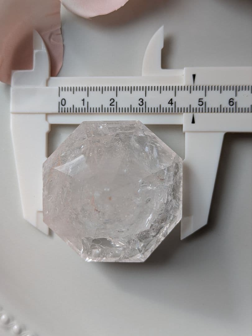 ♡ピンクアゼツライト（通称） ピンククリアクォーツ♡　 ダイヤカット　虹