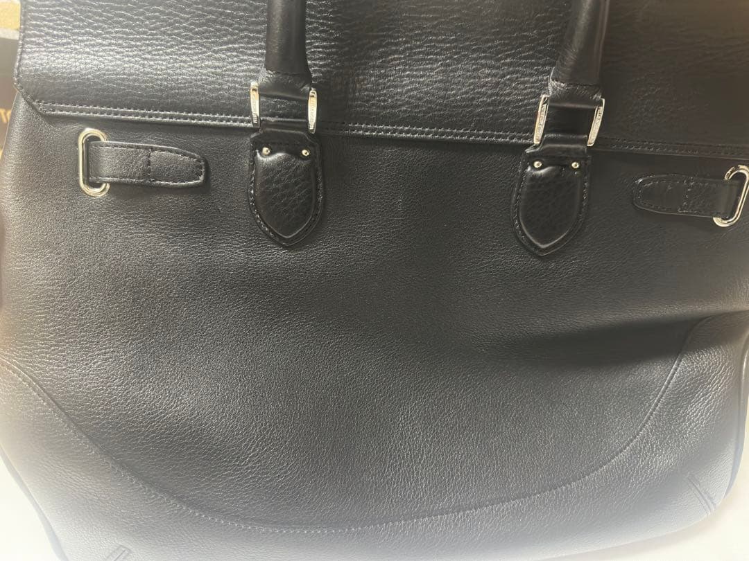 ペッレモルビダ PELLE MORBIDAMB026A-フラップボストンバッグ黒