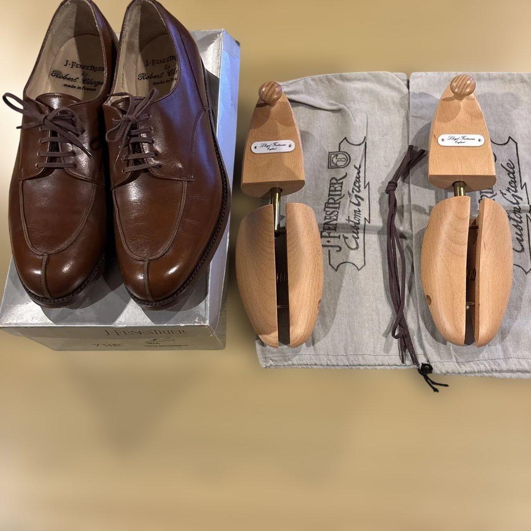 デ*ズ様 80s J.FENESTRIER Uチップシューズ 71/2