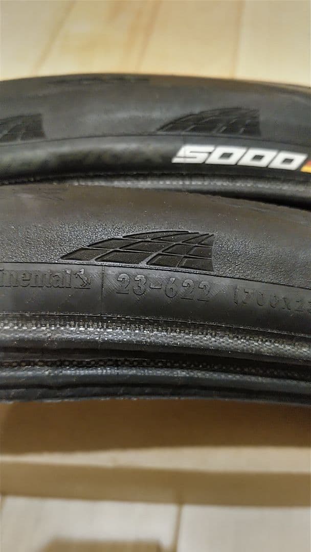 Continental GP 5000 700x23C　試乗程度２本セット