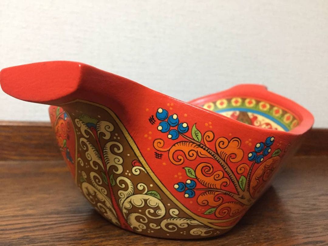 ロシア雑貨☆馬型の飾り皿 縁起物 アルハンゲリスク オリガ作 マトリョーシカ