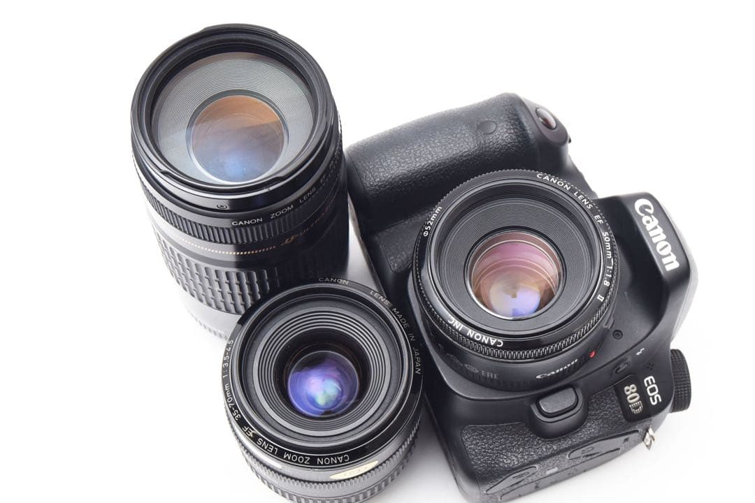 Wi-Fi搭載☆Canon EOS 80D 標準&望遠&単焦点レンズセット