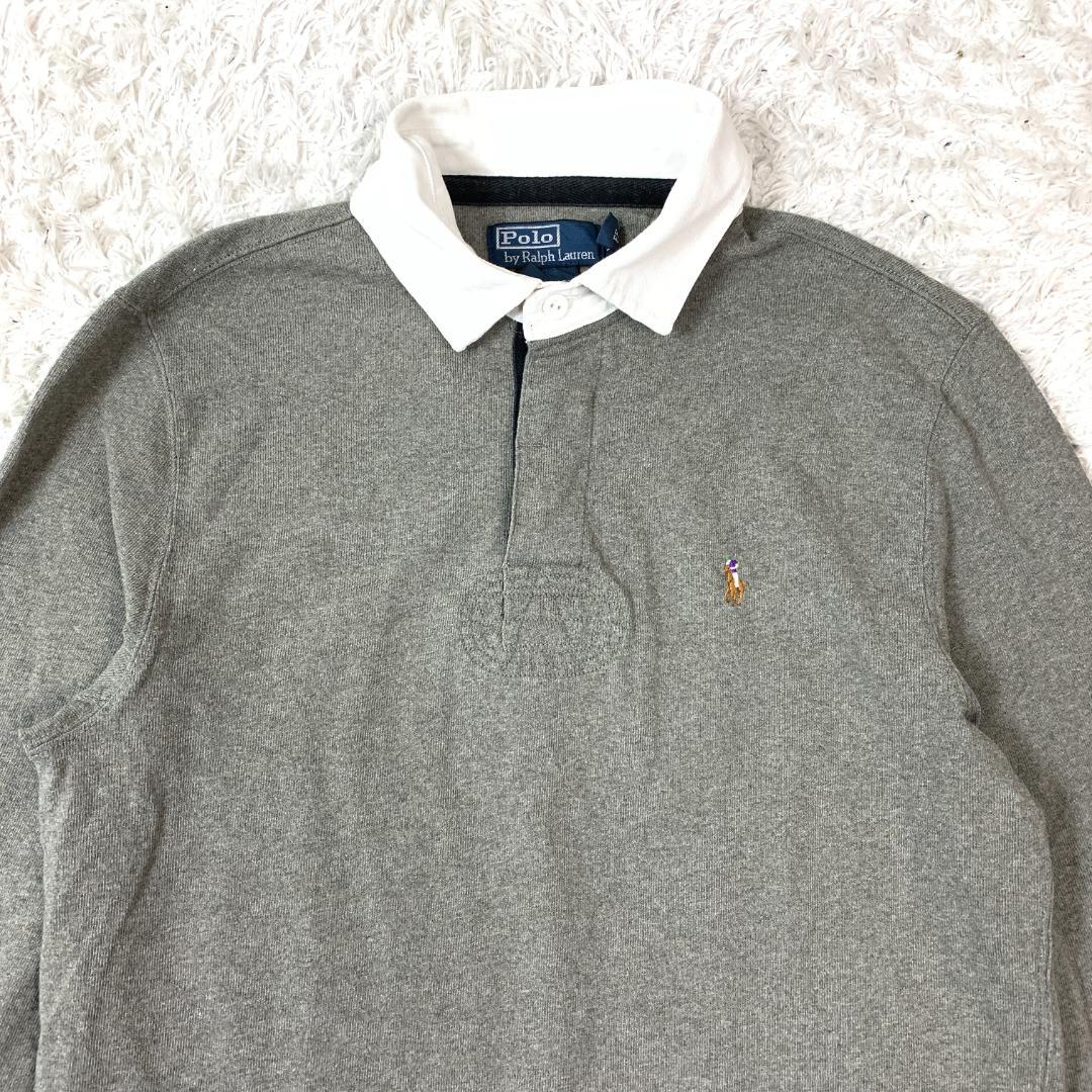 ポロバイラルフローレン ラガーシャツ グレー M B3182