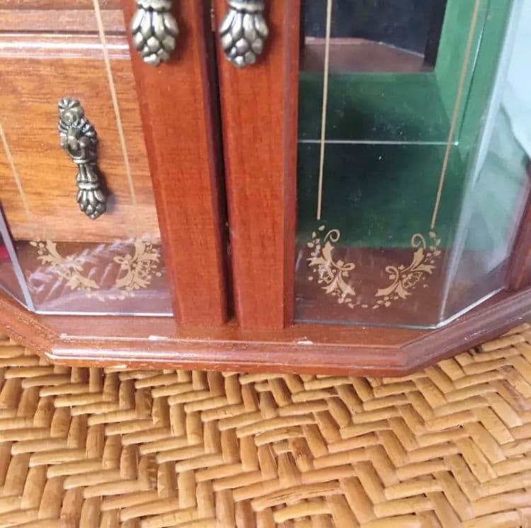 アンティーク風　オルゴール　アクセサリーケース