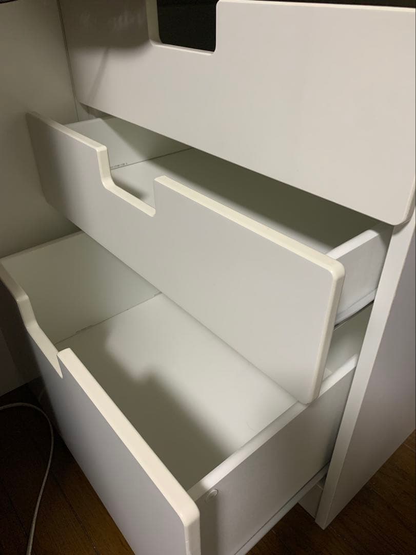 IKEA SMÅSTAD ロフトベッド 引出付きデスク　専用椅子と電気付