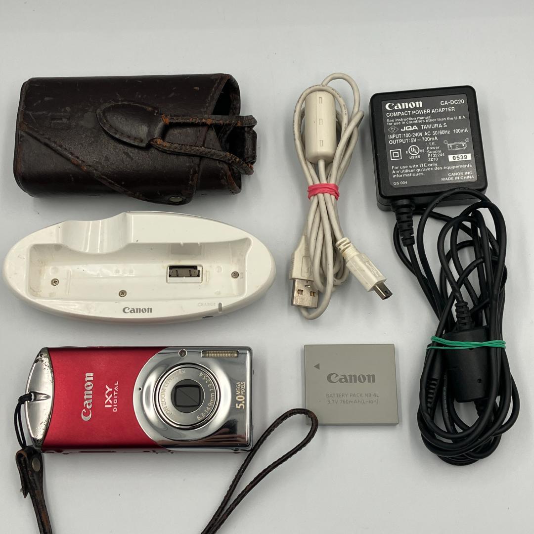 美品 Canon IXY DIGITAL L3 レッド コンパクトデジタルカメラ