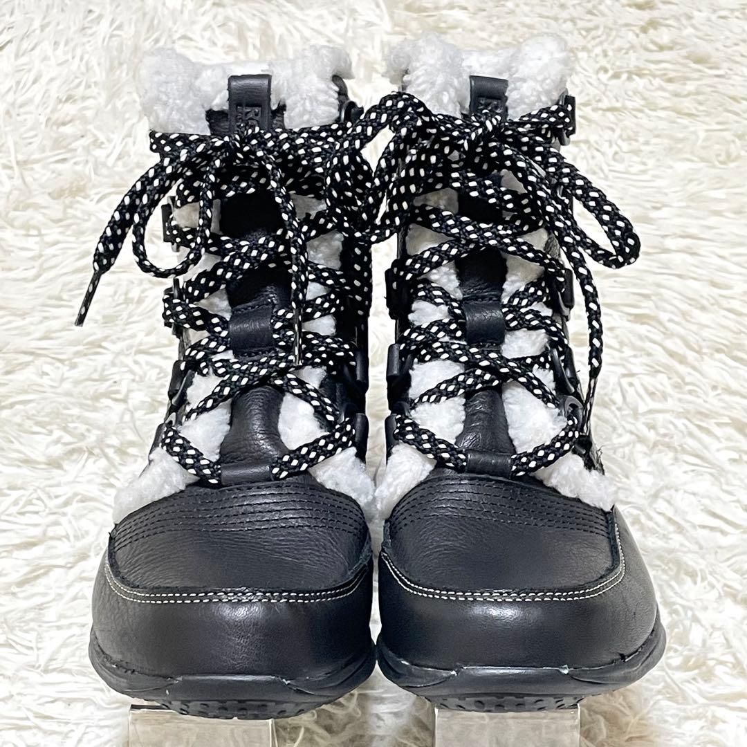 【美品】Reebok EASYTONE RUGGED CHIC ボアレザーブーツ