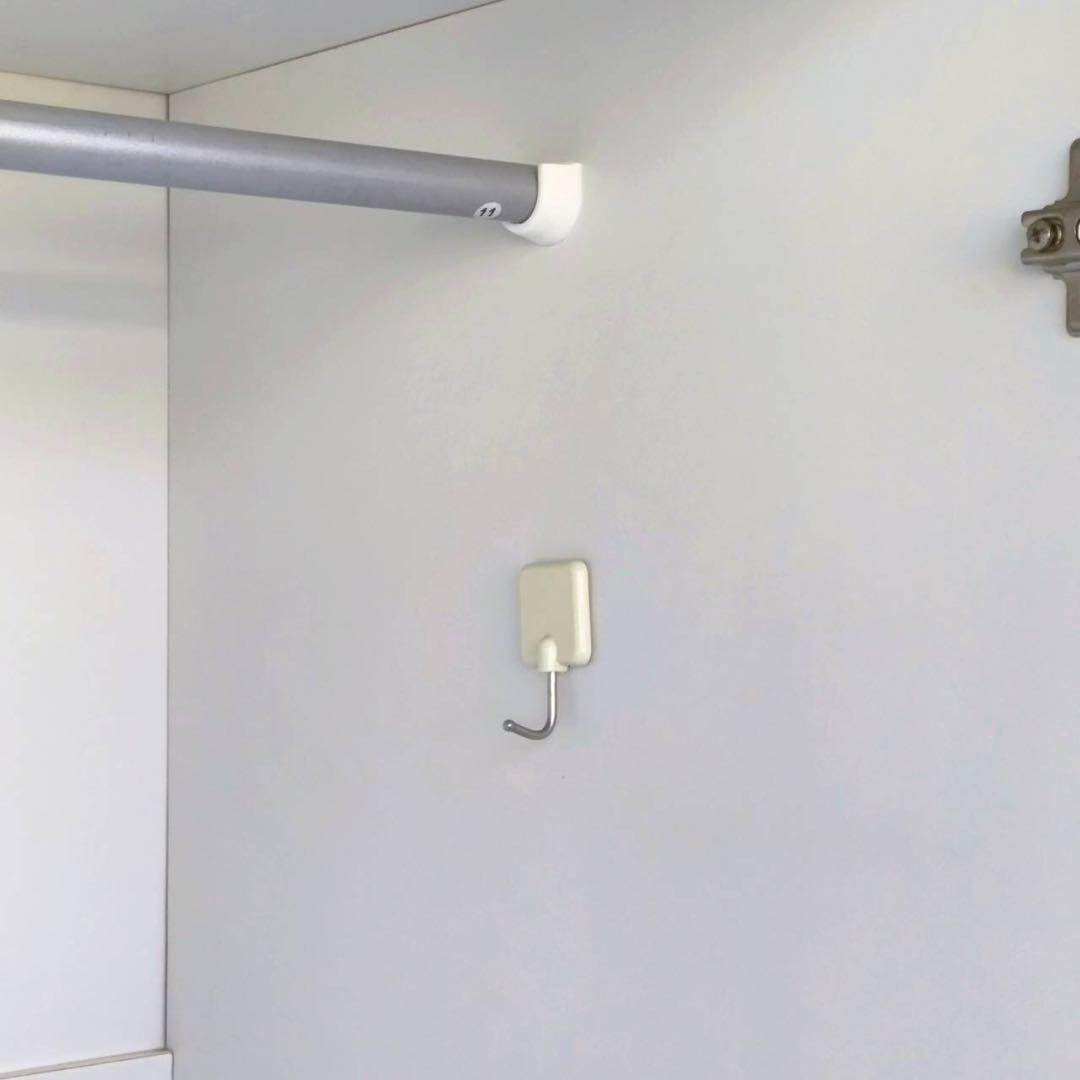 ニトリ ワードローブ WA-L0 1960 ホワイト クローゼットハンガーラック