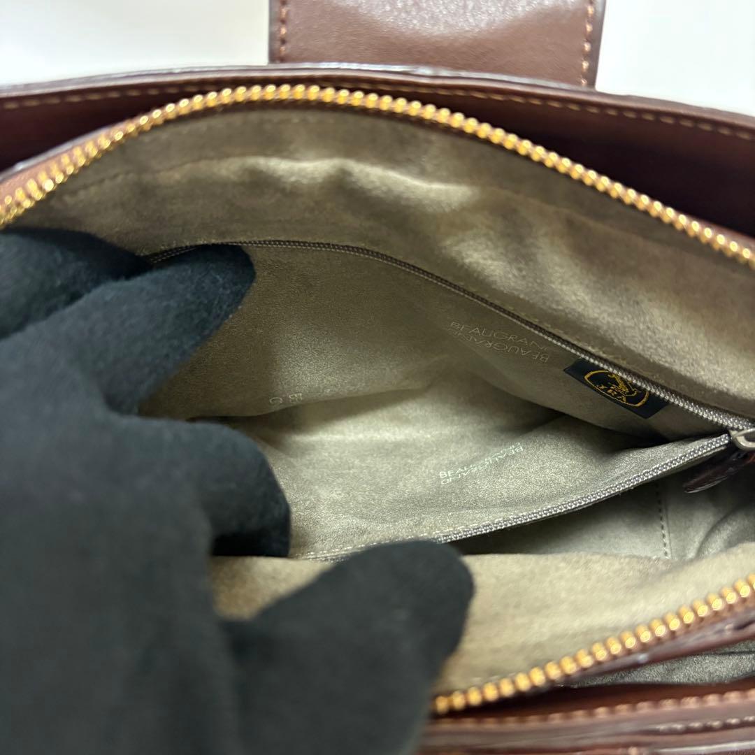 美品　JRA ボーグラン　2way ショルダーバッグ　ハンドバッグ　クロコダイル