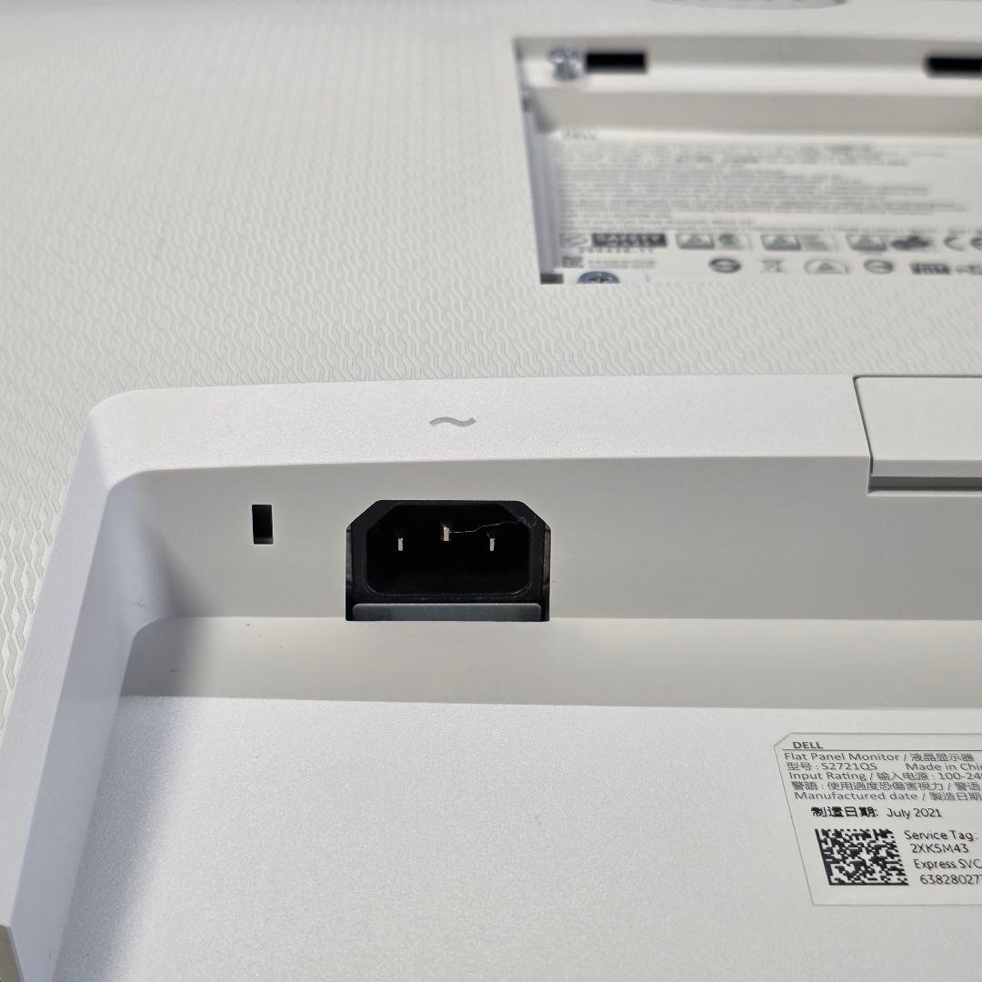 【スタンドなし】DELL S2721QS 27インチ 4K モニター ケーブル付