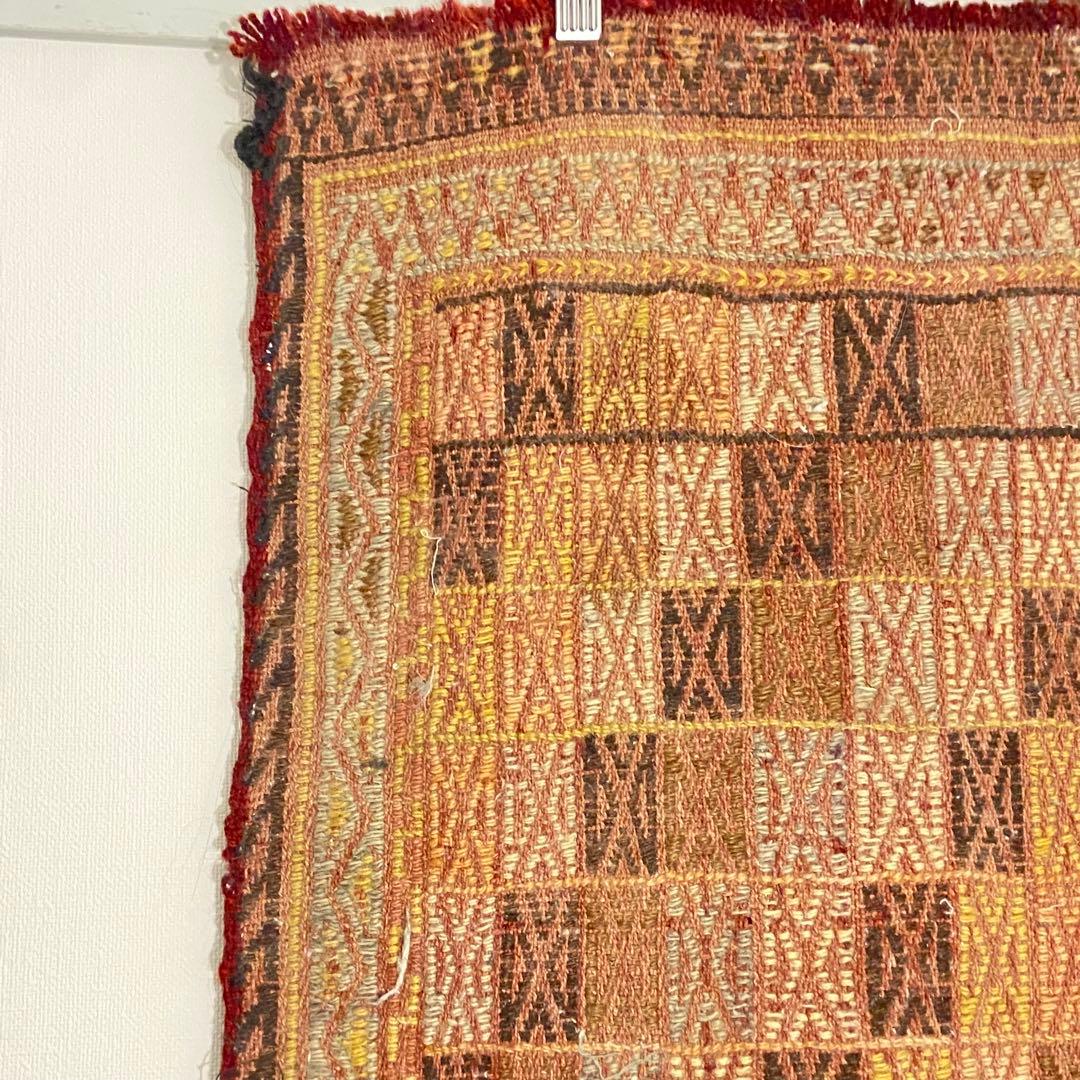 山田　オールドジジム　キリム　ラグ　アンティーク　刺繍　手仕事