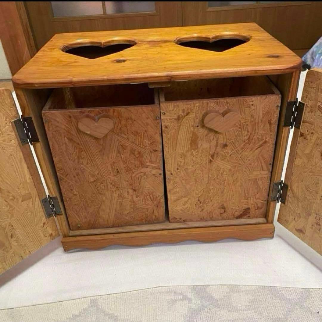 カントリー家具 収納ボックス 小型　ハンドメイド ダストボックス　インテリア