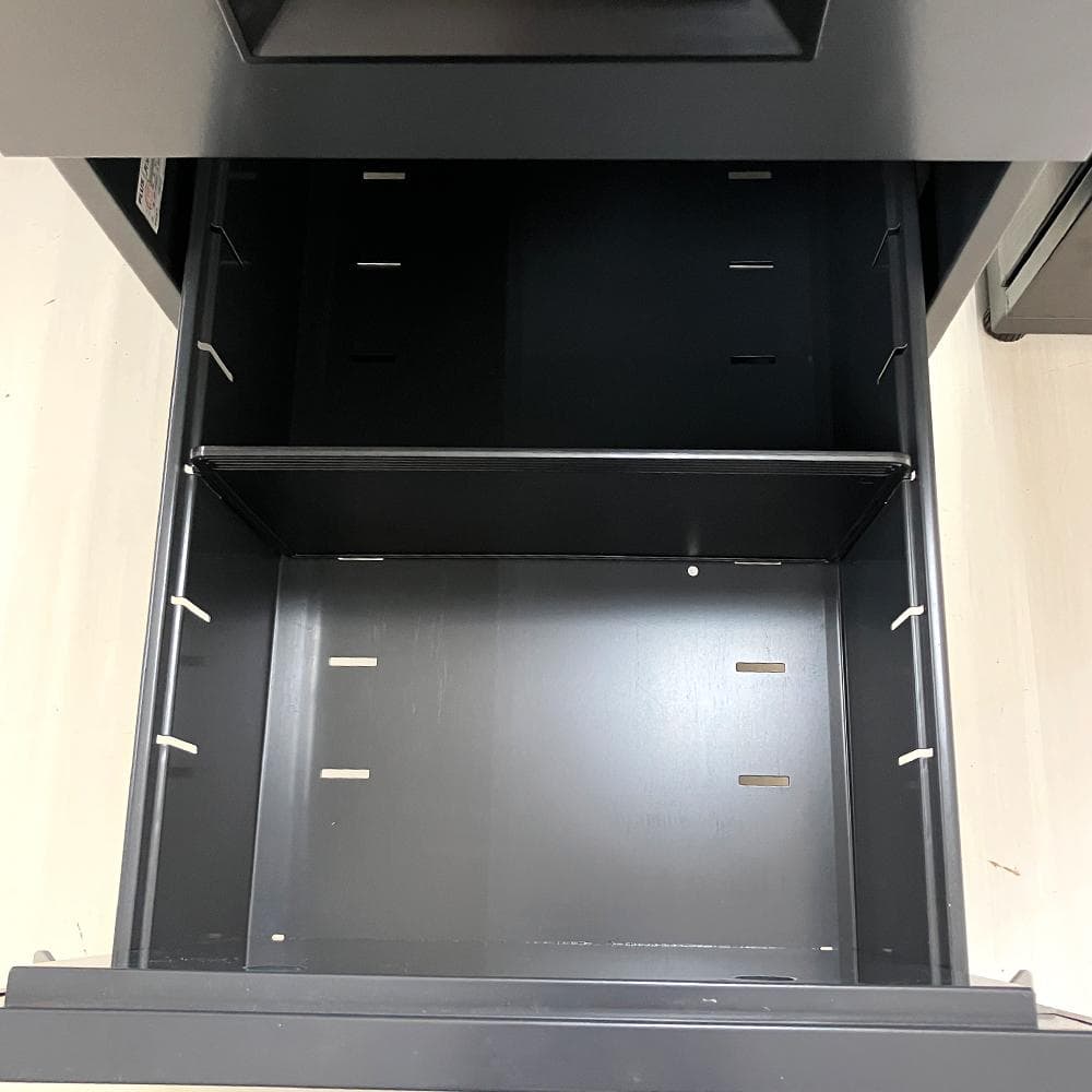 #2774-3　Plus　スチールワゴン　サイドワゴン　デスクワゴン　鍵付き