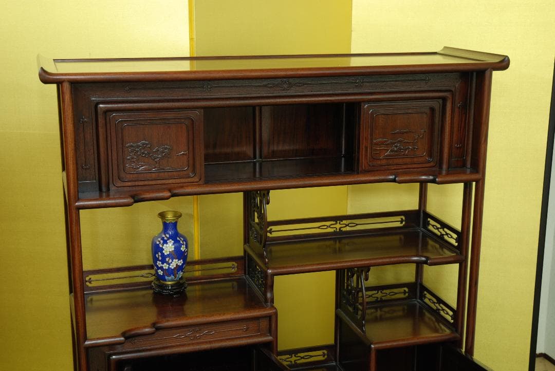 唐木家具　飾り棚