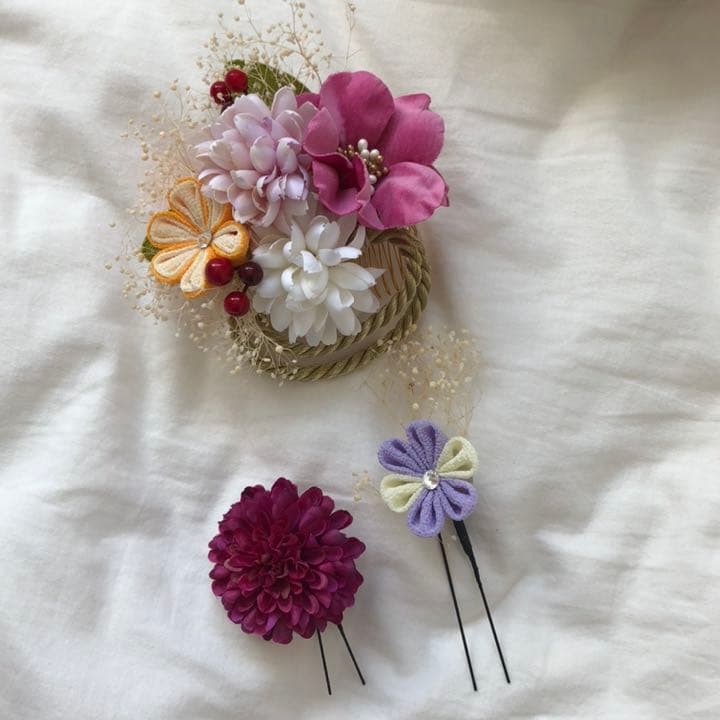 成人式　ヘアセット　花ごころ