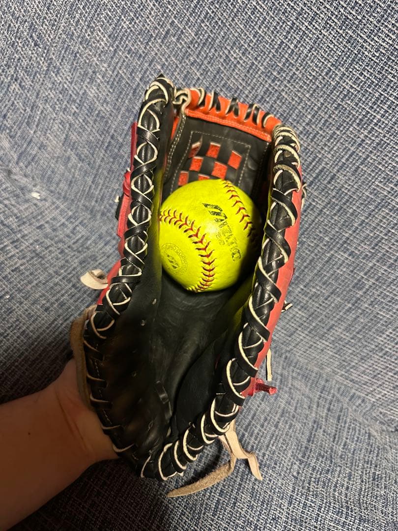 (中古)ジームス　一般用ファーストミット　オーダー　刺繍あり