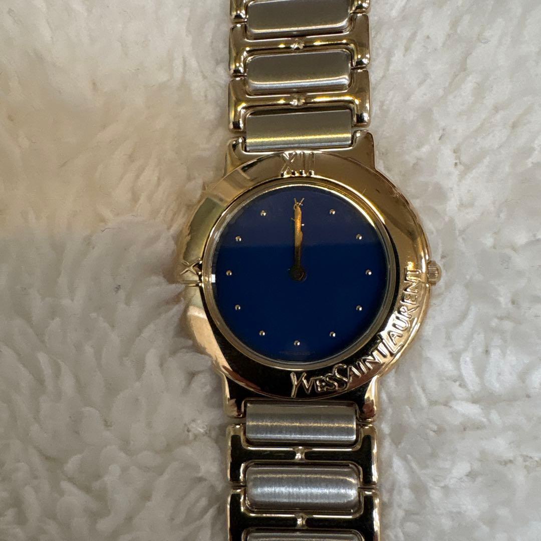 YSL イヴサンローラン時計　箱とコマ付き