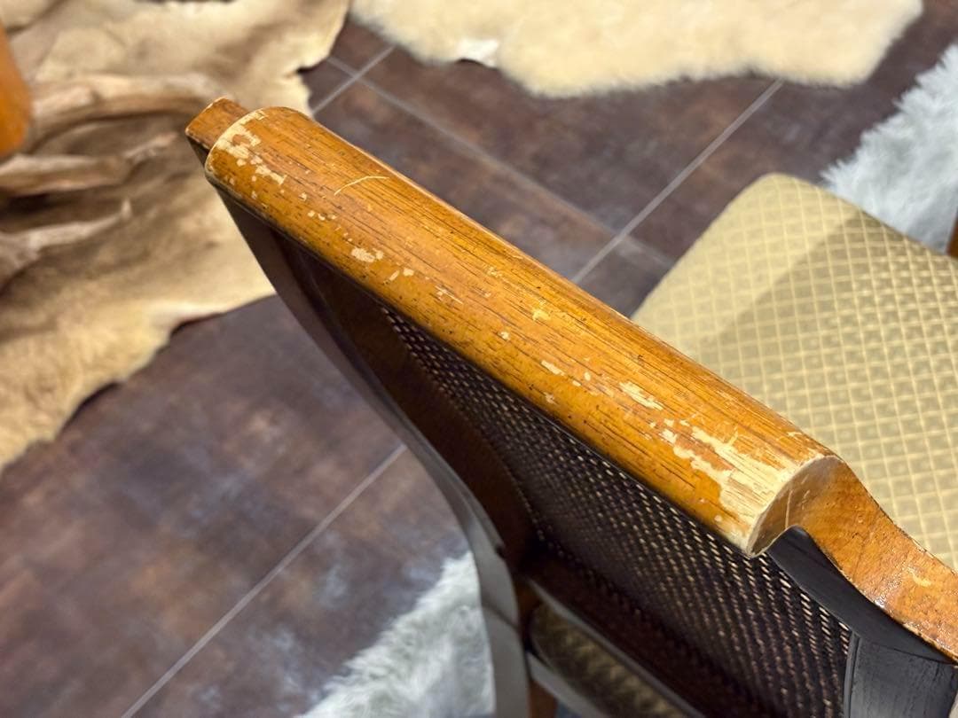 高級　DREXEL ドレクセル　アンティーク　ヴィンテージ　かごめ編み　YS