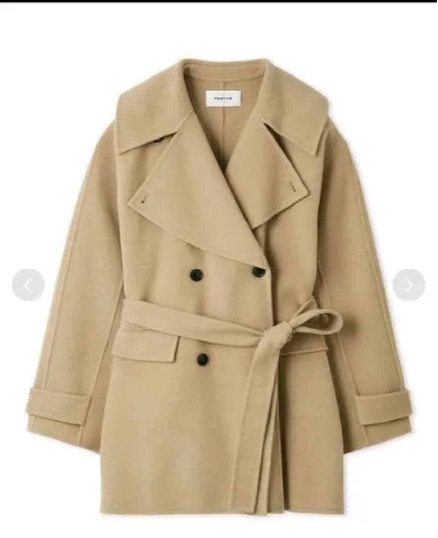 完売商品★新品未使用タグ付き　ウールリバーミドルAラインコート