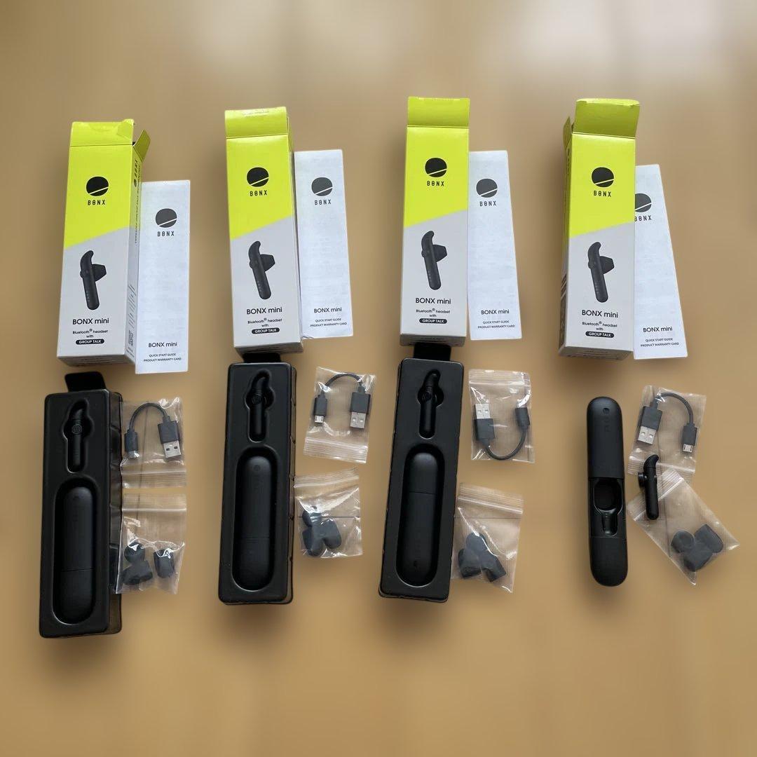 BONX mini Bluetoothヘッドセット 4個セット