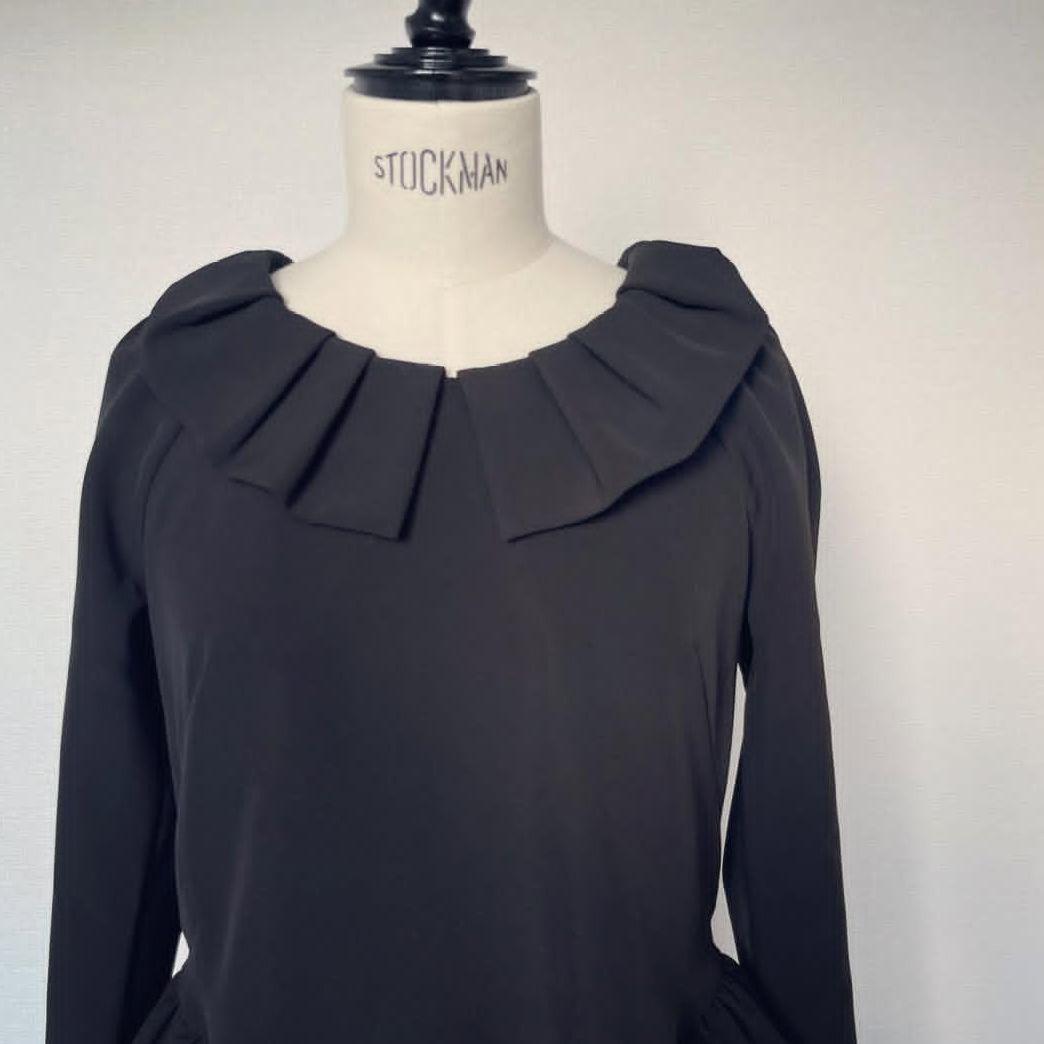 jnhearts♡フリルカラー ブラウス36 BLACK