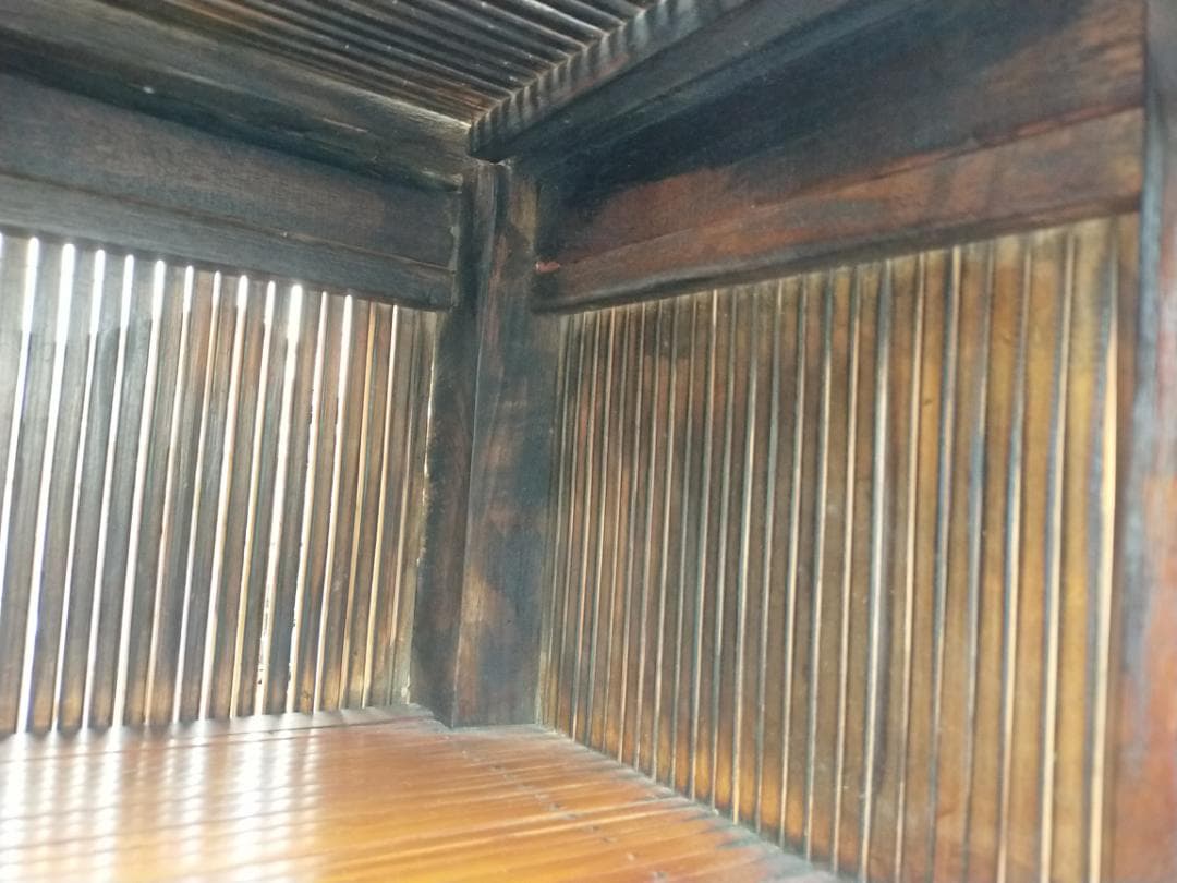 (配送/設置込み) チーク材☆バンブーキャビネット☆南国リゾート☆竹家具☆無垢材