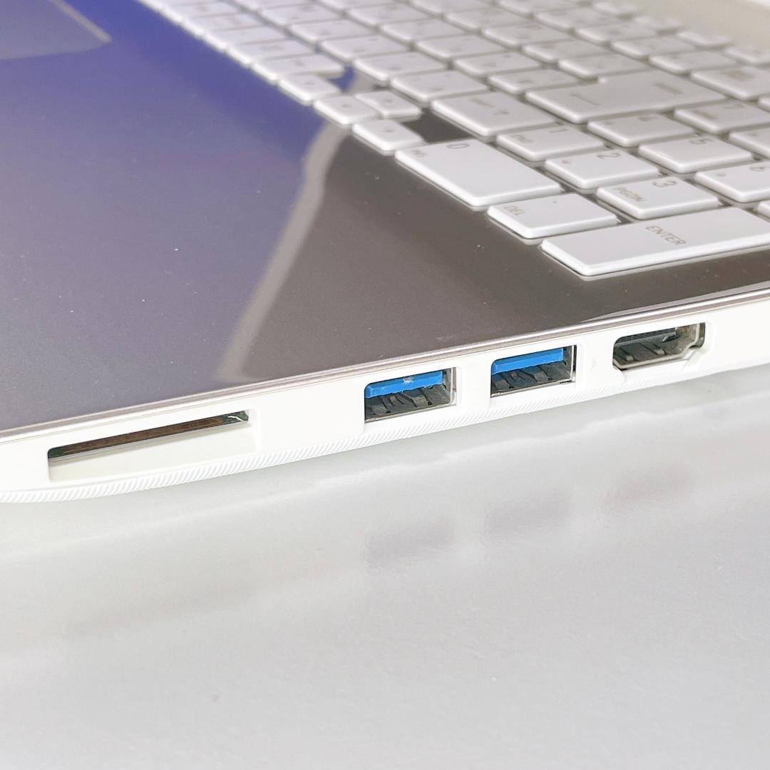 Corei7＆バッテリー良好✨ブルーレイ✨ゴールドWin11ノートパソコンカメラ