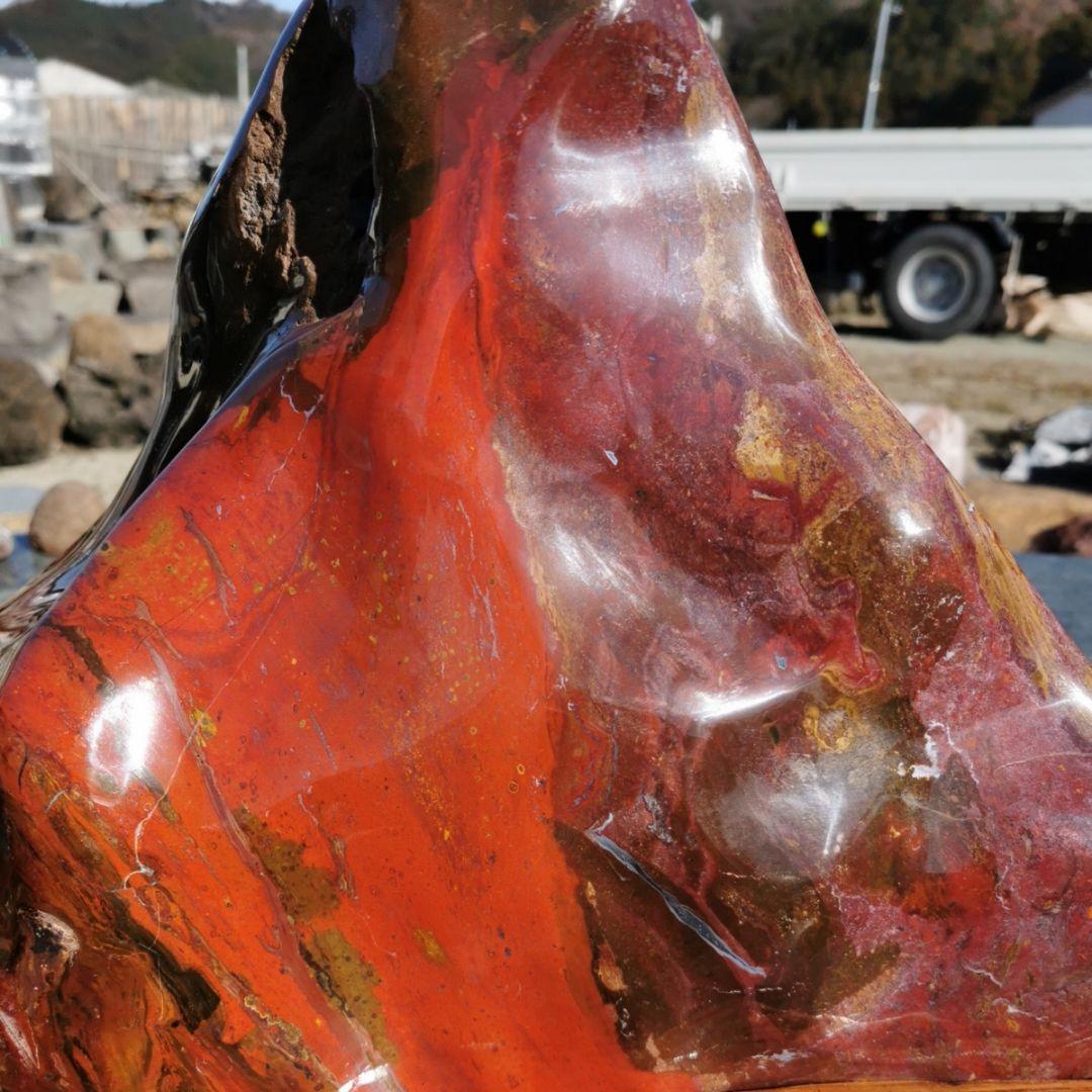 赤玉　錦紅石　鑑賞石　石　原石　宝石　パワーストーン　置物　オブジェ　インテリア