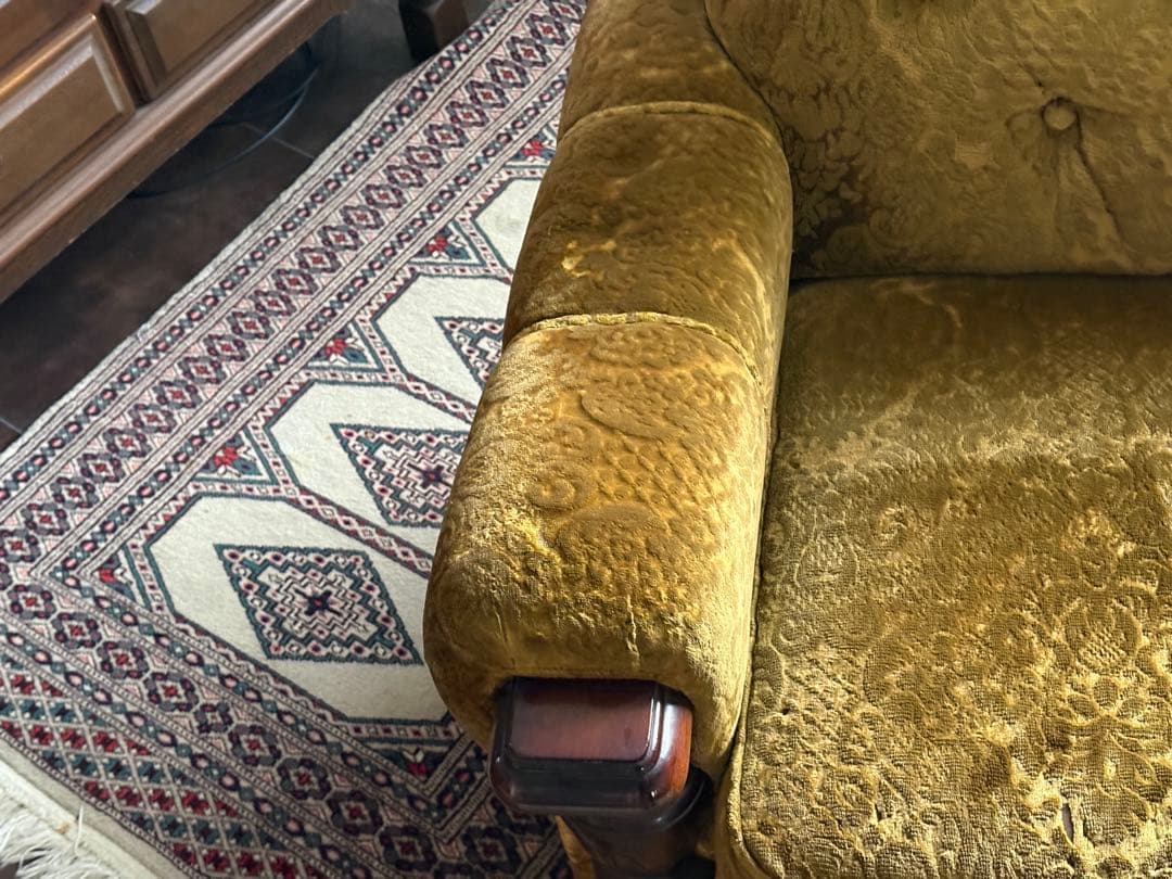 ①カリモク　karimoku レトロ　ビンテージ　ソファ　クラシック　IZ